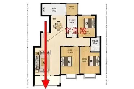 不通透一居室房子风水