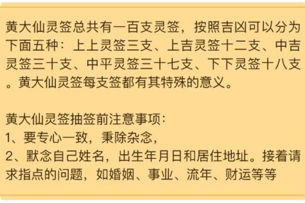 黄大仙二十四灵签