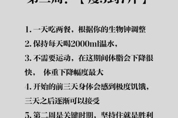 减肥的八字
