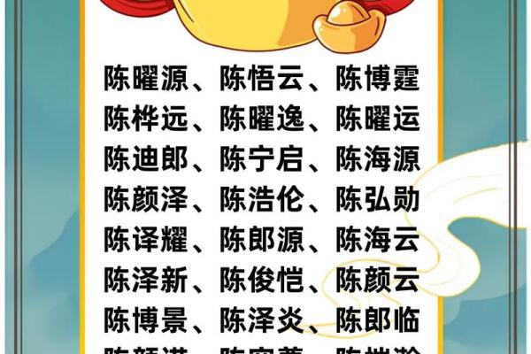 陈姓名配对 陈配什么姓？