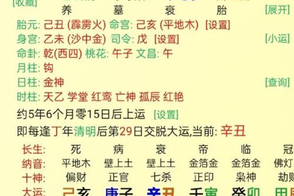 八字丑中含