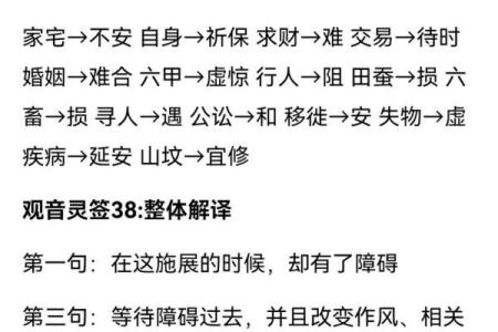 观音灵签82签问感情