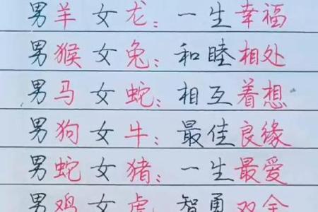 最全的十二属相配对