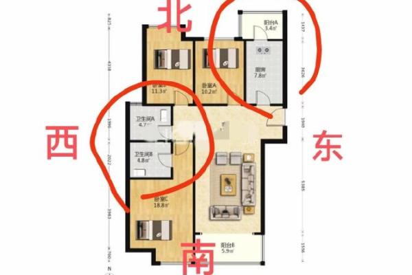 怎么看房子户型图的风水位置图解