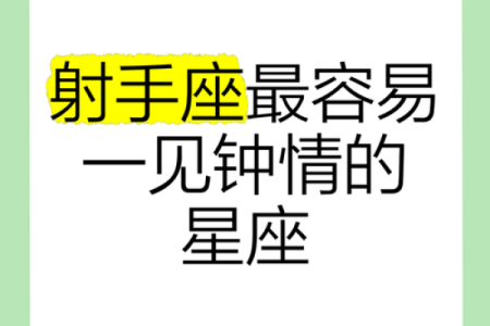 射手座的婚配什么星座最合适男生