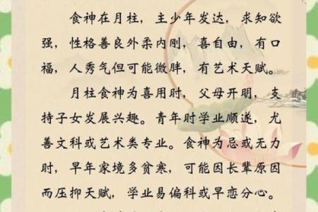 双食神八字查法详解：掌握五行属性，洞彻运势走向