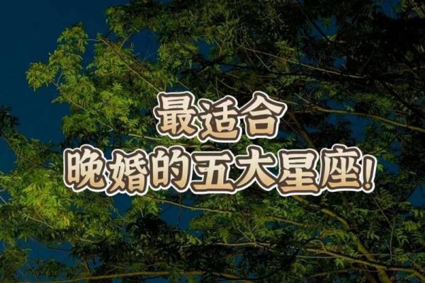 比较适合晚婚的三个星座