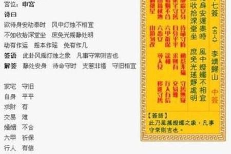 观音灵签第103签详解