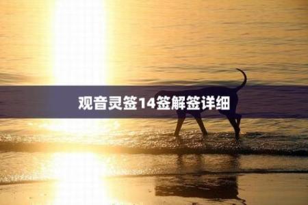 观音灵签抽签14签