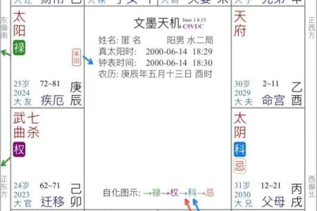 紫薇斗数四化与正星