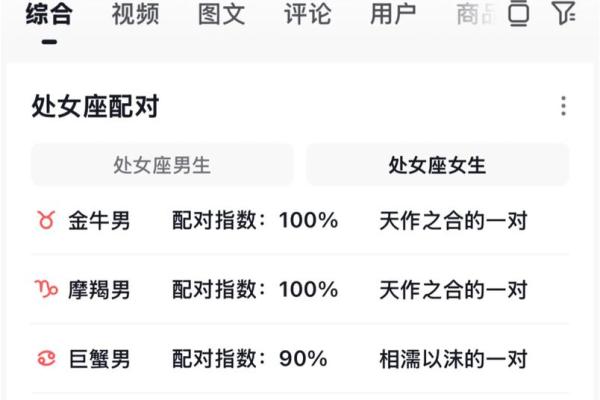 处女座最配哪个星座的女孩