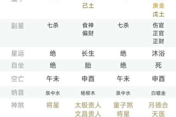生辰八字均为阴