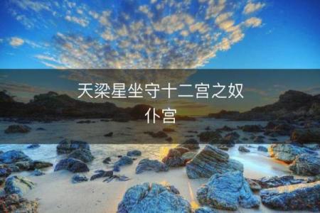 紫微斗数诸星落诸宫之：天梁星奴仆宫详解