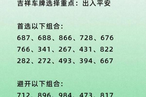 测试汽车牌照吉凶方法查询