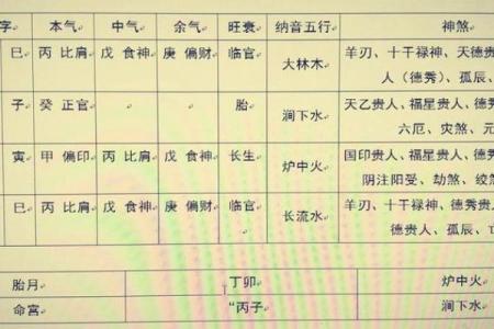 八字排盘解盘